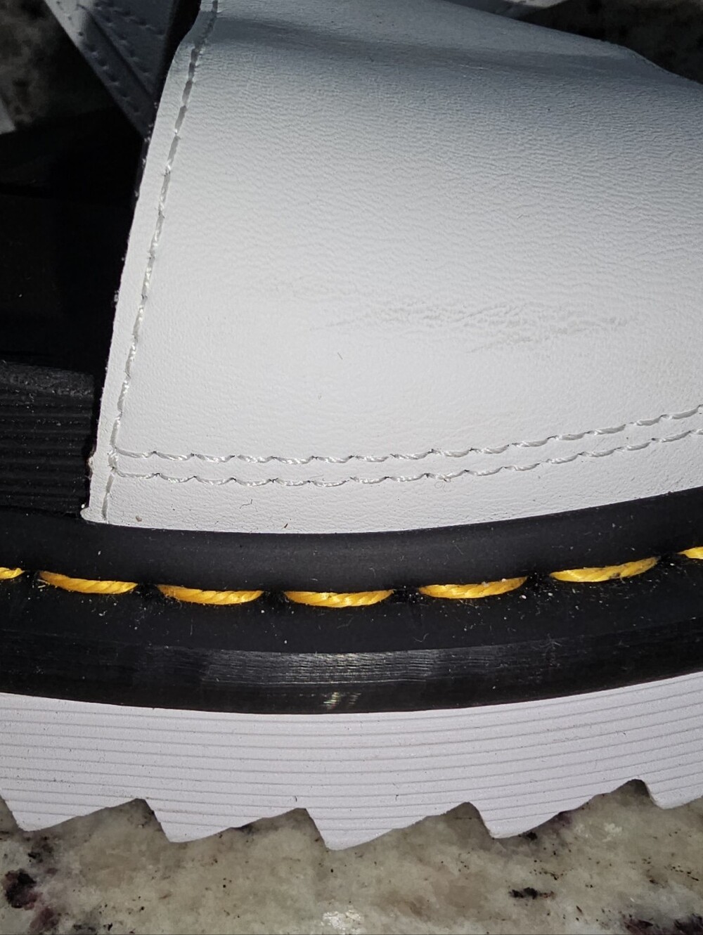 Dr. Martens Voss White Leather Sandals Sz 9 - Picture 7 of 13